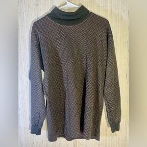 Kenneth Gordon made in the U.S.A. patterned turtleneck M